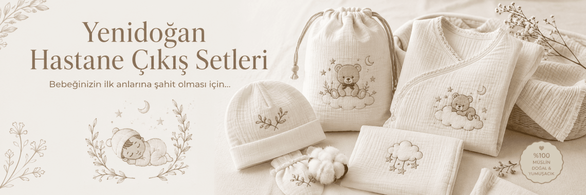 Yenidoğan Müslin Çıkış Seti